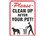 HY-KO Products 20617 9" X 12" Signs - Please Clean Up After Your Pet