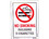 HY-KO Products 20621 8.5" x 12" No Smoking Including E-Cigarettes Sign