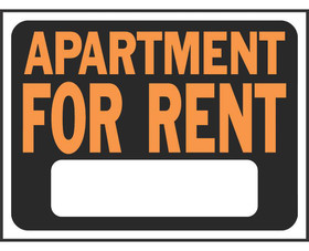 HY-KO Products 3001 9" X 12" Signs - Apartment For Rent