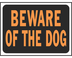 HY-KO Products 3002 9" X 12" Signs - Beware Of The Dog