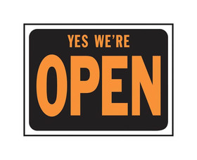 HY-KO Products 3020 9" X 12" Signs - Yes We're Open