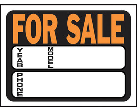 HY-KO Products 3031 9" X 12" Signs - Auto For Sale