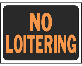 HY-KO Products 3036 9" X 12" Signs - No Loitering
