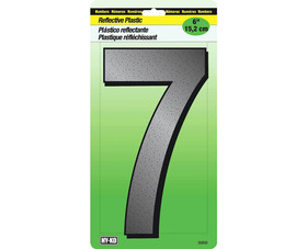 HY-KO Products 30807 6" Reflective Plastic Number - 7
