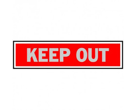HY-KO Products 417 2" X 8" Signs - Keep Out