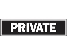 HY-KO Products 433 2" X 8" Signs - Private