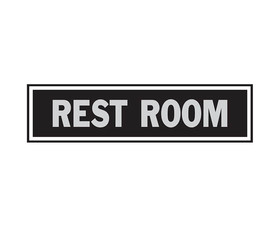 HY-KO Products 437 2" X 8" Signs - Restroom