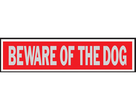 HY-KO Products 441 2" X 8" Signs - Beware Of Dog
