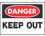HY-KO Products 512 10" X 14" OSHA Signs - Danger Keep Out