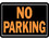 HY-KO Products 805 10" X 14" Aluminum No Parking Sign