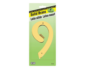 HY-KO Products BR40/9 4" Decorative Brass Number - 9