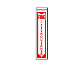 HY-KO Products FE-1 Fire Extinguisher Vinyl Sign