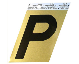 HY-KO Products GG25P 3-1/2" Gold Letter - P