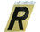 HY-KO Products GG25R 3-1/2" Gold Letter - R