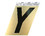 HY-KO Products GG25Y 3-1/2" Gold Letter - Y
