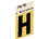 HY-KO Products GR10H 1-1/2" Gold Letter - H