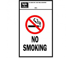 HY-KO Products HSV-8 6.75" X 11" Sign - No Smoking With Symbol