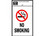 HY-KO Products HSV-8 6.75" X 11" Sign - No Smoking With Symbol