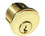 Ilco  15/16" Ilco Mortise Cylinder AR1 Keyway Brass