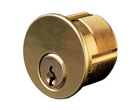 Ilco 7165SC1-03-KA2 1" Mortise Cylinder SC1 Keyway Brass Finish