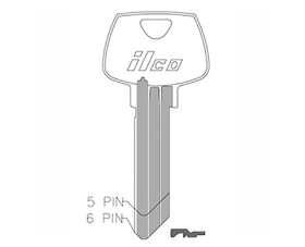 Ilco O1007RG 6275Rgns Key Blank 10Pk. 50 Box Sargent