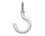Impex/OOK 534106 7/8" White Vinyl Cup Hooks - Carded