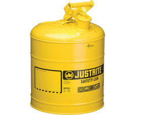 Justrite 7150200 5 Gal. Metal Diesel Can - Type 1 Yellow