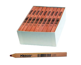 Keson LP72R 72 Pack Red Lead Carpenter Pencils