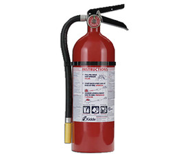 Kidde 466112-01 5 Lb. A-B-C Rated Fire Extinguisher With Metal Strap Bracket