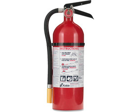Kidde 466112 5 Lb. A-B-C Rated Fire Extinguisher With Metal Wall Hanger