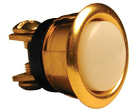 Lee Electric BC205B 5/8" Gold Insert Push Button - Carded