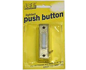 Lee Electric BC266LG Gold Bar Lighted Push Button - Carded
