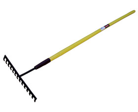 Lawn & Garden Tools 52932 14 Tines Level Head Rake - Fiberglass Handle