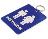 Lucky Line 53200 Restroom Key Tags With Ring - Men & Women 10 Per Pack