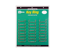 Lucky Line  Spring Sleeve Key Ring - 24 Per Card