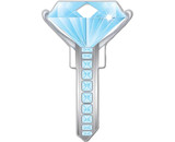 Lucky Line B102S Key Shapes - Diamond Ring Schlage