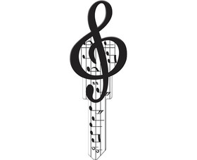 Lucky Line B125S Key Shapes - Music Note Schlage