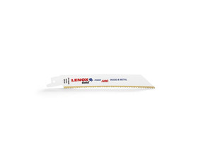 Lenox 21064610GR 6" Gold Reciprocating Blades For Wood - 10 TPI