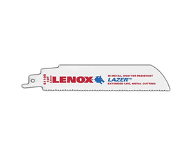 Lenox 201706110R 6" Lazer Reciprocating Saw Blades For Metal - 10 TPI 5 Pack