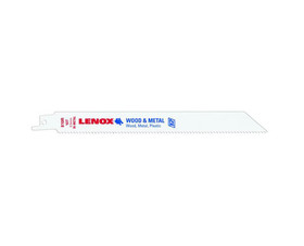 Lenox 20580810R 8" Bi-Metal Reciprocating Saw Blades For Wood - 10 TPI