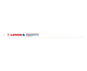 Lenox 20586S156R 12" Bi-Metal Reciprocating Blades For Wood - 6 TPI Carded