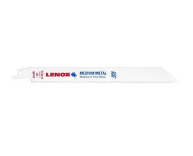 Lenox 20563S818R 8" Bi-Metal Reciprocating Blades For Metal - 18 TPI Carded