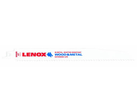 Lenox 20587S956R 9" Bi-Metal Reciprocating Blades For Wood - 6 TPI Carded