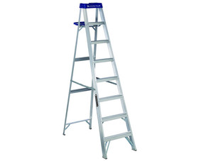 Louisville Ladder AS2110 10' Aluminum Step Ladder With Pail - 250 Lbs. Type 1