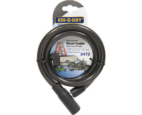 Em-D-Kay 2472 40" Vinyl Sleeved Steel Cable With Key Lock
