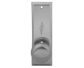 Em-D-Kay 3002DC Escutcheon Plate With Solid Brass Door Knob and Zinc Alloy Turner