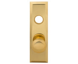 Em-D-Kay 3021 Escutcheon Plate With Solid Brass Door Knob and Cylinder Hole
