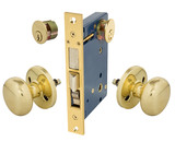 Em-D-Kay 5122AR Iron Gate and Rosette For Double Cylinder Right Hand Mortise Lockset