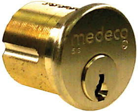 Medeco 10-0500-06-PZ01 1-1/4" Medeco Mortise Cylinder - 2 Keyes