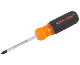 Mega Tough 80113 P1 X 3" Screwdriver With Rubber Grip - Carded